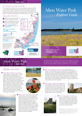 Alton Water Park Heaths, Windswept Shingle Beaches and Historic Towns and Villages