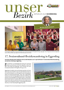 17. Seniorenbund-Bezirkswandertag in Eggerding