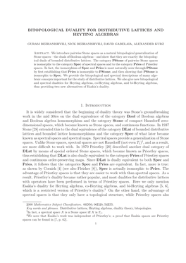 Bitopological Duality for Distributive Lattices and Heyting Algebras