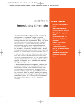 Introducing Silverlight From?