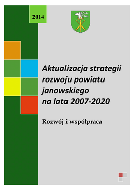 Strategia Rozwoju Powiatu Janowskiego Na Lata 2014-2020