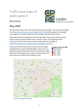 Bromley May 2018