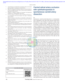 Central Retinal Artery Occlusion with Ophthalmoparesis In