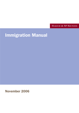 Immigration Manual