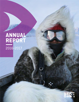 ANNUAL REPORT 2016-2017 Published by Strategic Planning and Government Relations P.O