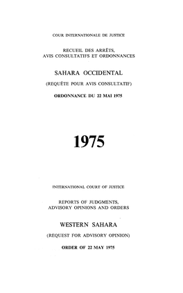 Sahara Occidental Western Sahara