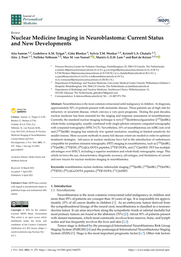 Nuclear Medicine Imaging in Neuroblastoma: Current Status and New Developments