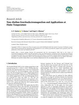 Non-Abelian Gravitoelectromagnetism and Applications at Finite Temperature