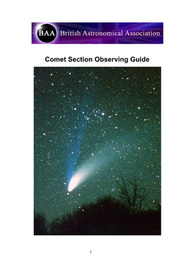 Comet Section Observing Guide