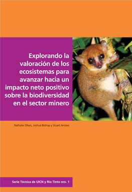 Explorando La Valoración De Los Ecosistemas Para Avanzar Hacia Un Impacto Neto Positivo Sobre La Biodiversidad En El Sector Minero