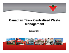 Canadian Tire – Centralized Waste Management