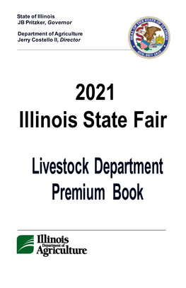 Livestock Department Premium Book