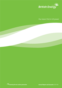 Our Vision: First in UK Power