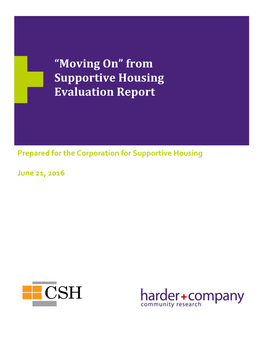 “Moving On” from Supportive Housing Evaluation Report