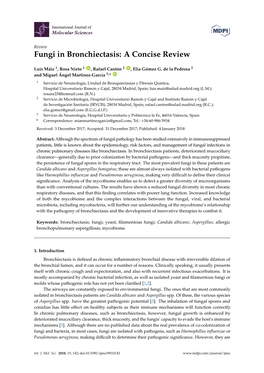 Fungi in Bronchiectasis: a Concise Review