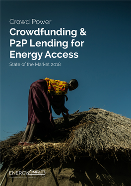 Crowdfunding & P2P Lending for Energy Access