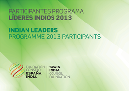 Indian Leaders Programme 2013 Participants