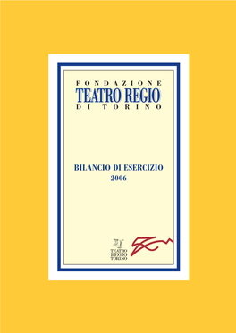 BILANCIO DI ESERCIZIO 2006 Bilancio Di Esercizio 2006