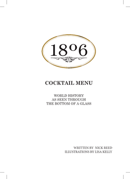 Cocktail Menu