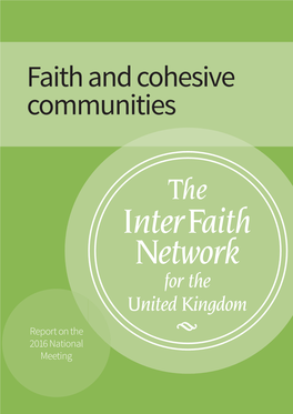 Faith and Cohesive Communities