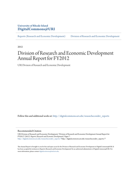 Division of Research and Economic Development