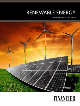 Renewable Energy Annual Review 2 0 1 6 Renewable Energy November 2 0 1 6 • Annual Review