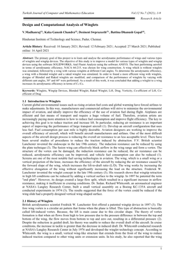 Design and Computational Analysis of Winglets