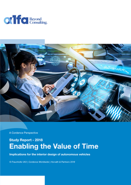 Enabling the Value of Time Implications for the Interior Design of Autonomous Vehicles