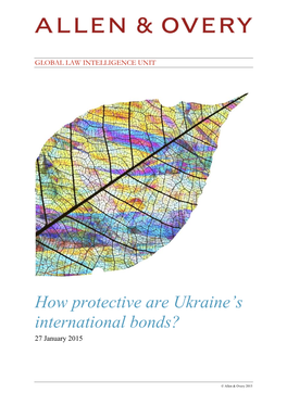 How Protective Are Ukraine's International Bonds?