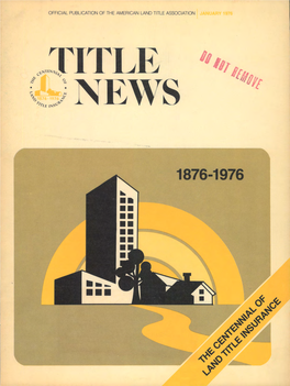 Official Publication of the American Land Title Association