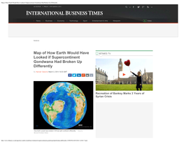Map of How Earth Would Have Looked If Supercontinent Gondwana Had Broken up Differently