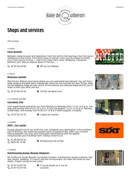Shops and Services