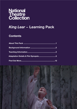King Lear − Learning Pack