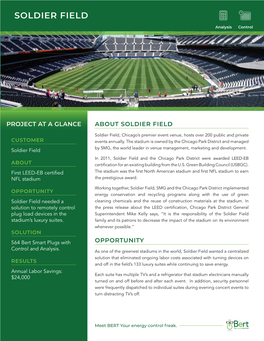 SOLDIER FIELD FIELD Analysis Control