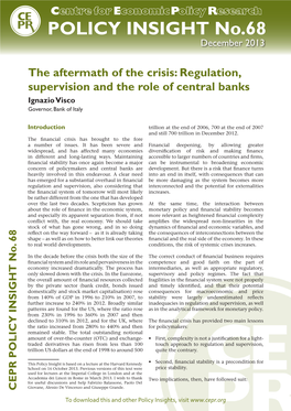 POLICY INSIGHT No.68 December 2013