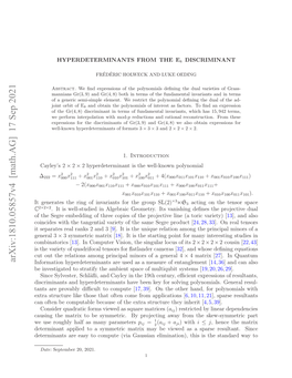 Arxiv:1810.05857V3 [Math.AG] 11 Jun 2020