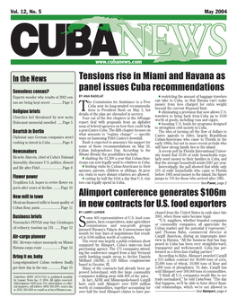 Tensions Rise in Miami and Havana As Panel Issues Cuba Recommendations