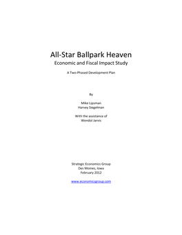 All-Star Ballpark Heaven Economic and Fiscal Impact Study