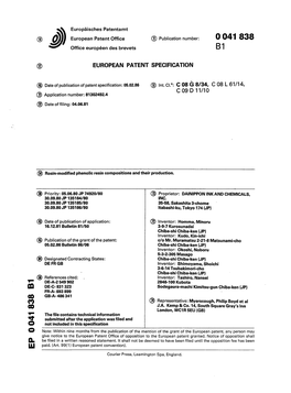 Rosin-Modified Phenolic Resin Compositions and Their Production