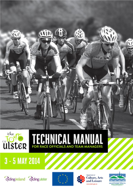 Tour of Ulster 2014 Race Technical Manual