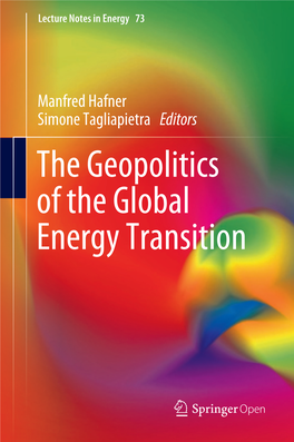 The Geopolitics of the Global Energy Transition Lecture Notes in Energy