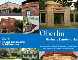 Oberlin Historic Landmarks Booklet