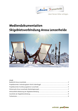 Mediendokumentation Skigebietsverbindung Arosa Lenzerheide