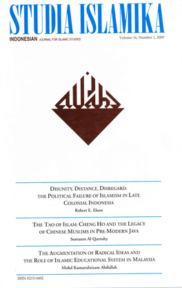 $Tuilia I$Lailiii(A Volume 16, Number 1,2009 INDONESIAN Rcunxn- Ron Tslamlc Studres