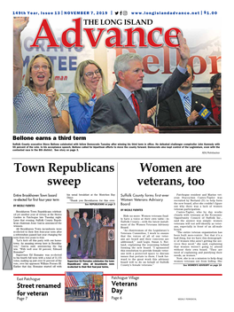 Town Republicans Sweep Women Are Veterans