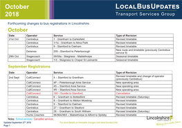 Local Bus Updates 2018 Transport Services Group