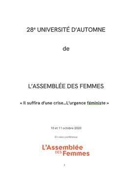 Actes 2020 Assemblée Des Femmes