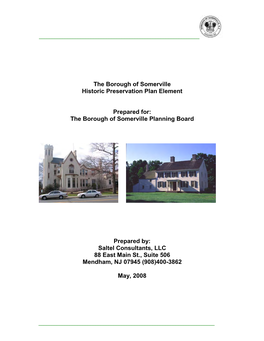 Historic Preservation Element Report May 2008