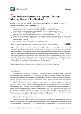 Drug Delivery Systems on Leprosy Therapy: Moving Towards Eradication?