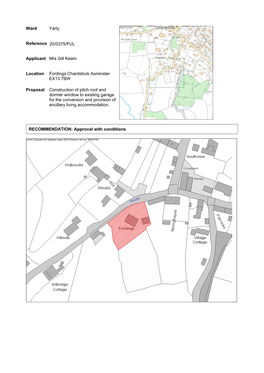 Ward Yarty Reference 20/0375/FUL Applicant Mrs Gill Keam Location